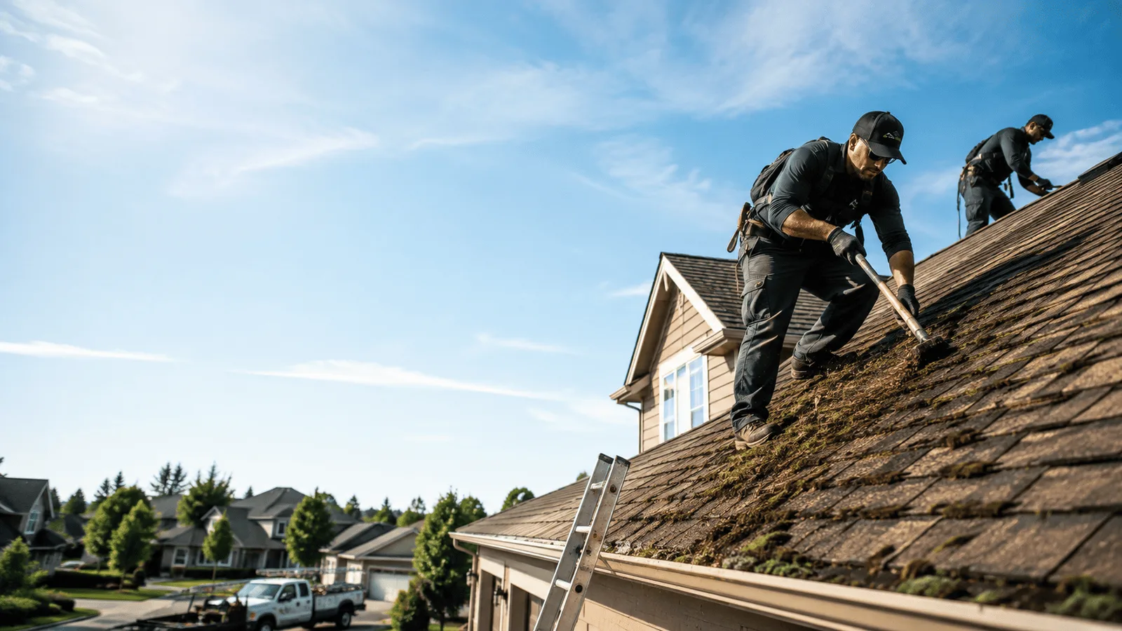 Roof Moss Removal in Maple Heights, OH near me